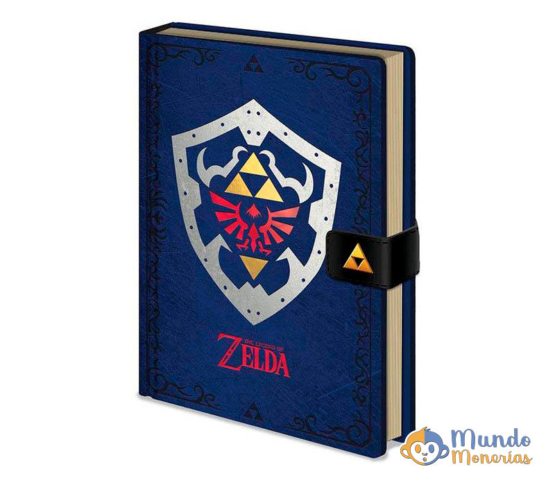 CUADERNO A5 PREMIUM ESCUDO THE LEGENDS OF ZELDA
