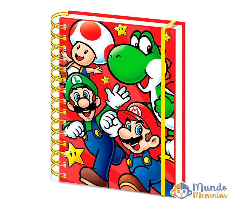CUADERNO A5 SUPER MARIO BROSS NINTENDO