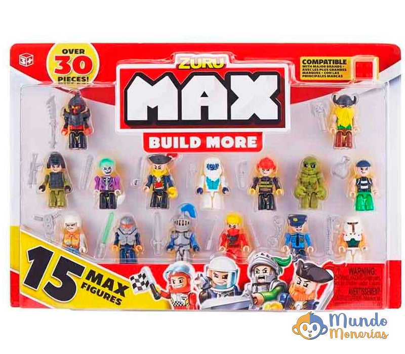 FIGURAS MAX BUILD BLISTER 15 UDS SURTIDAS