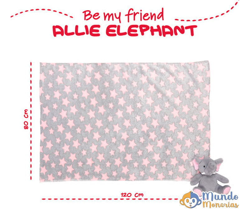 ELEFANTE ELLIE PELUCHE CON MANTA