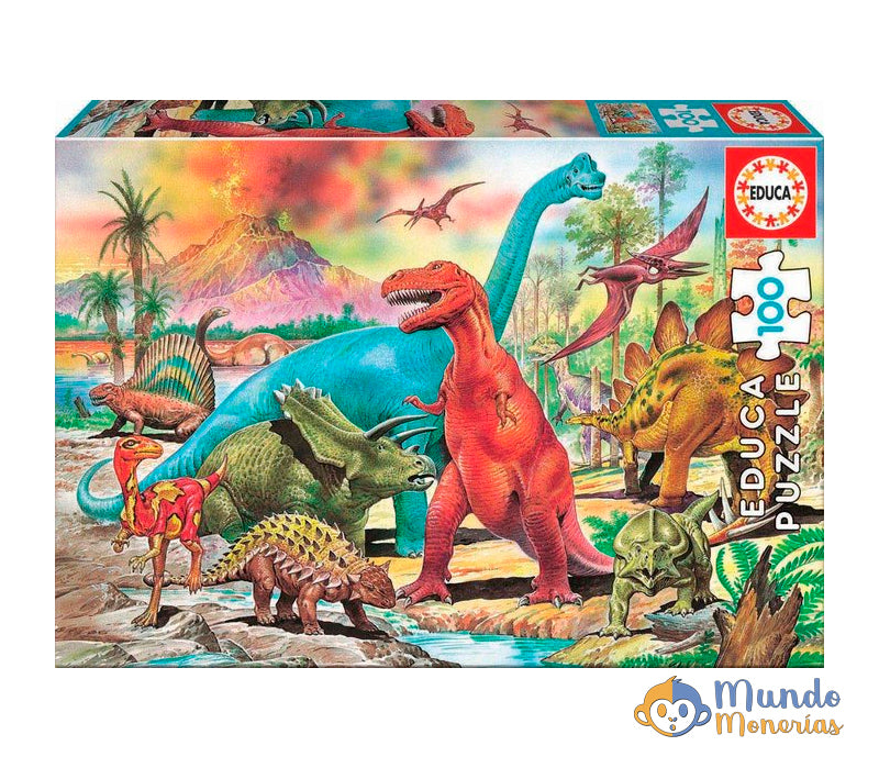 PUZZLE 100 PIEZAS DINOSAURIOS