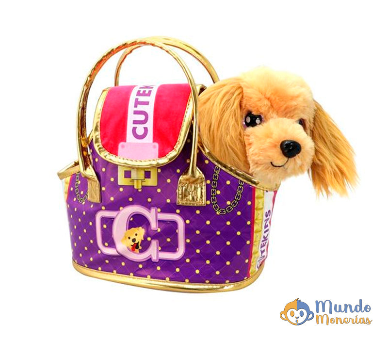 PELUCHE CUTEKINS PERRITO CON BOLSO