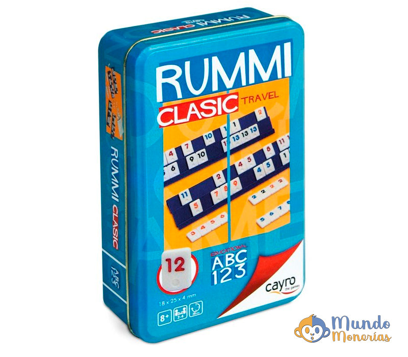 JUEGO DE MESA RUMMICLASIC TRAVEL METAL BOX