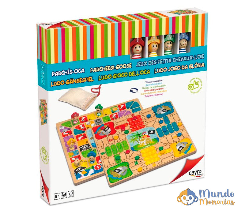 TABLERO MADERA PARCHIS OCA INFANTIL CON ACCESORIOS