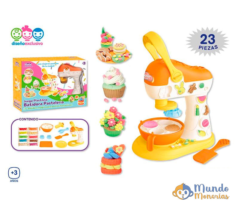 JUEGO BATIDORA PLASTILINA CON ACCESORIOS