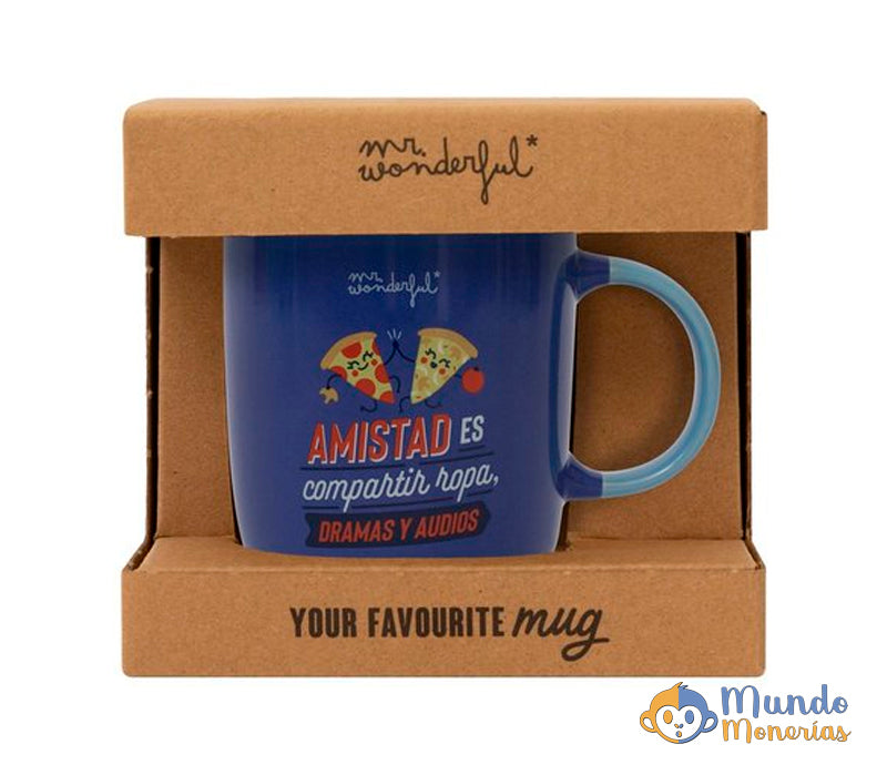 TAZA - AMISTAD ES COMPARTIR ROPA DRAMAS Y AUDIOS