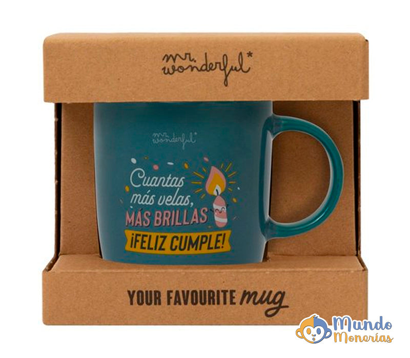 TAZA - CUANTAS MAS VELAS MAS BRILLAS. FELIZ CUMPLE