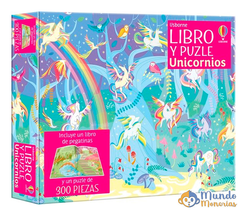 LIBRO Y PUZZLE - UNICORNIOS