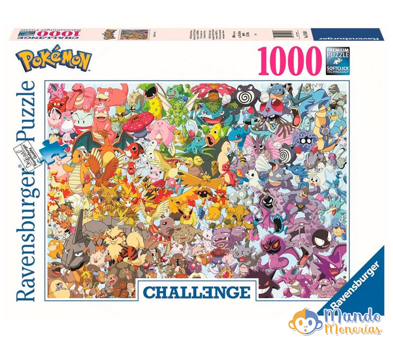 PUZZLE RAVENSBURGER 1000PZ CHALLENGE PUZZLE POKEMON