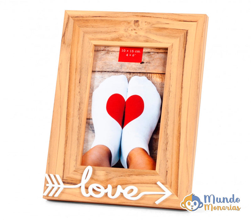 MARCO DE FOTOS HOFMANN- MADERA LOVE 10x15CM