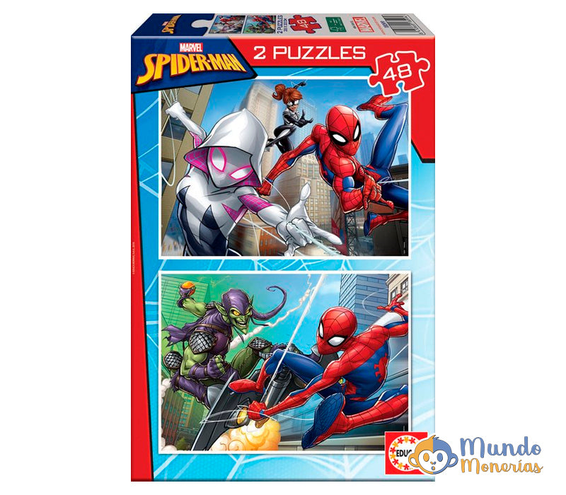 PUZZLE 2X48 PIEZAS SPIDER-MAN