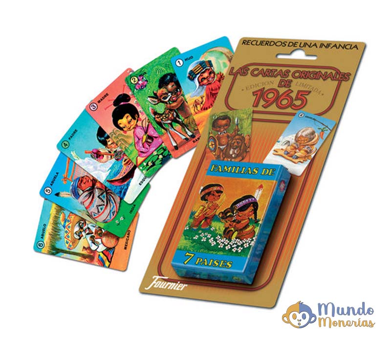 BARAJA CARTAS INFANTIL FAMILIAS 7 PAISES