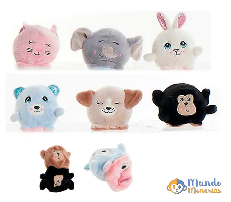 PELUCHE REVERSIBLE ANIMALES