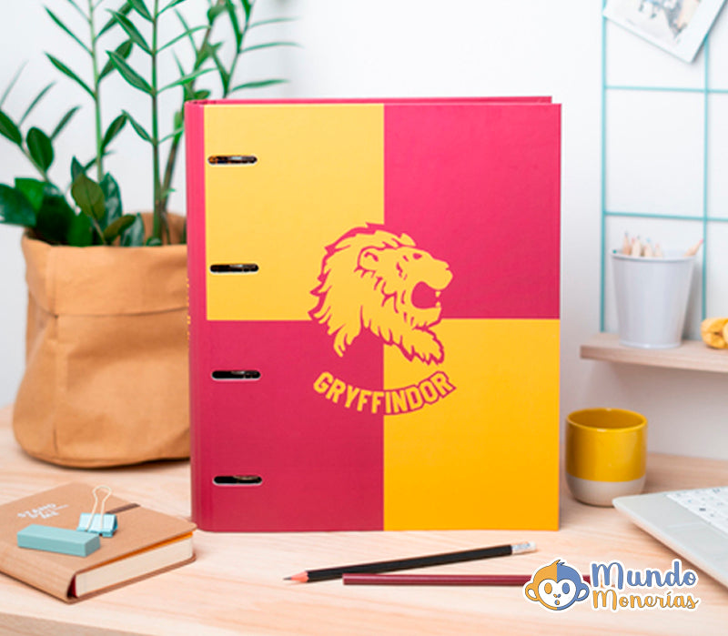 CARPETA 4 ANILLAS HARRY POTTER GRYFFINDOR