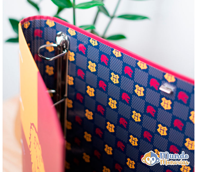CARPETA 4 ANILLAS HARRY POTTER GRYFFINDOR