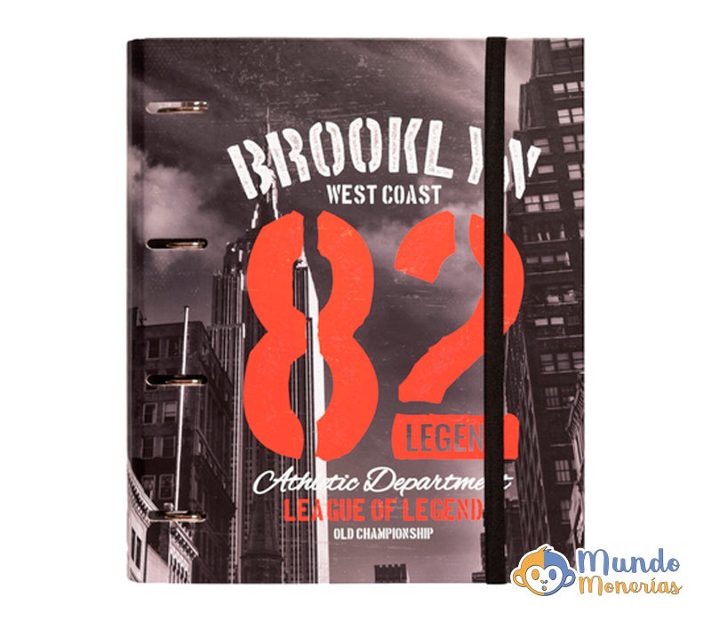 CARPETA 4 ANILLAS NEW YORK COLOUR
