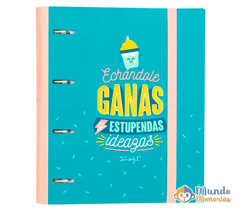 CARPETA CON ANILLAS - ECHÁNDOLE GANAS Y ESTUPENDAS IDEAZAS