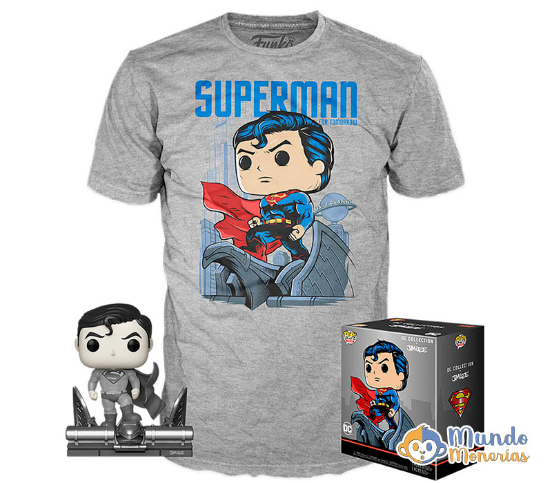 Set figura POP & Tee DC Comics Jim Lee Superman Exclusive