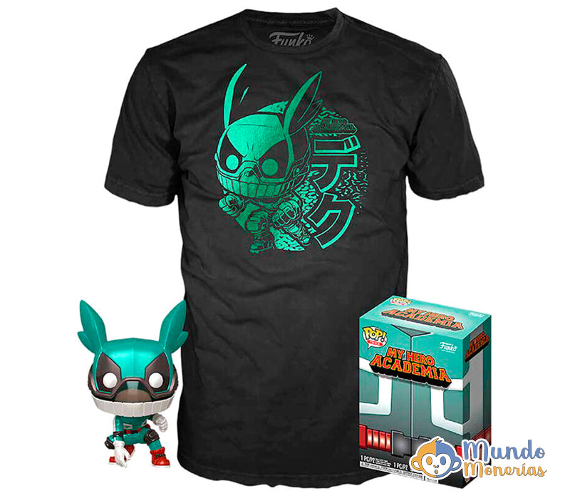 Set figura POP & Tee My Hero Academia Deku with Helmet