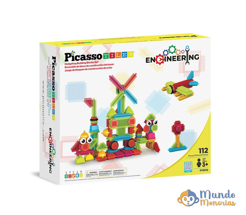 JUEO BLOQUES DE CONSTRUCCION ENTRELAZADOS PICASSO TILES CON 112 PIEZAS FORMADAS POR BLOQUES DE DISTINTAS FORMAS