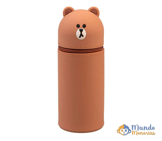 ESTUCHE 3D LINE FRIENDS BROWN
