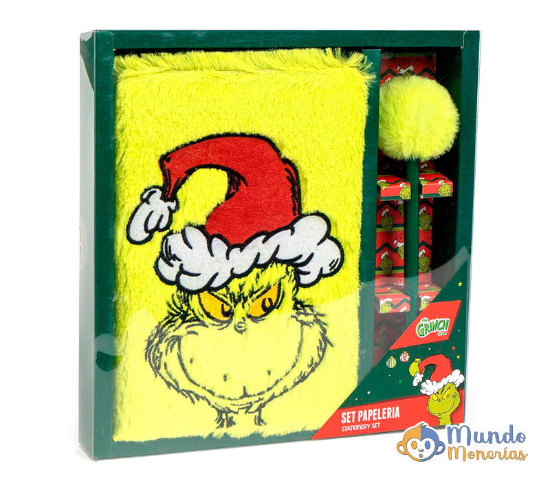 SET BOLIGRAFO + LIBRETA EL GRINCH