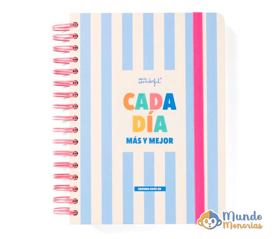 AGENDA ESCOLAR WONDER 25-26 DIARIA - CADA DIA MAS Y MEJOR