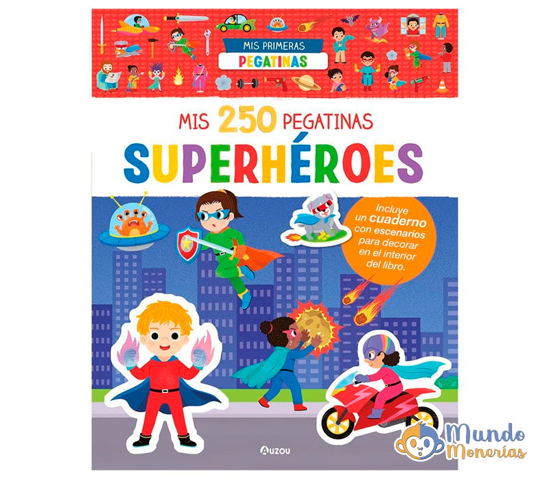 MIS 250 PEGATINAS DE SUPERHEROES
