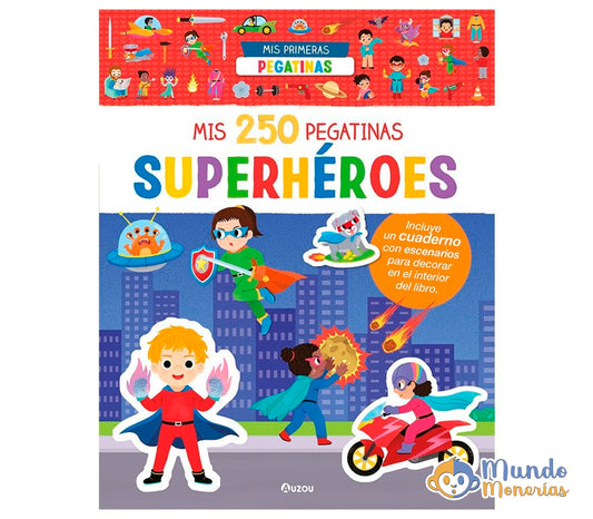 MIS 250 PEGATINAS DE SUPERHEROES