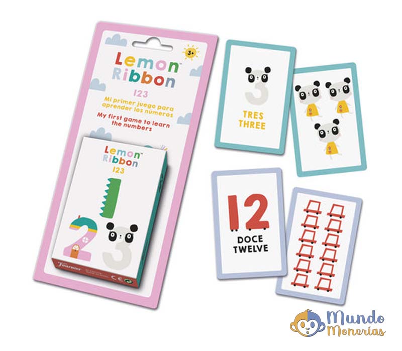 BARAJA EDUCATIVA LEMON RIBBON 1 2 3