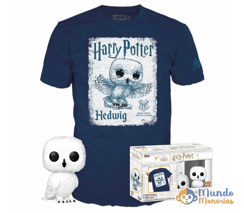 Set figura POP & Tee Harry Potter Hedwig